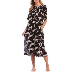 Go Softly Patio Cheetah Jungle Mumu Women's Size XL boho indie chic loungewear